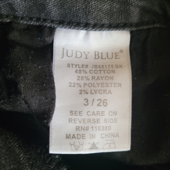 Judy Blue faded black skinny fit jeans size 3/26 - Picture 11 of 12